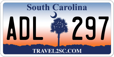 SC license plate ADL297
