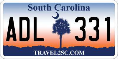 SC license plate ADL331