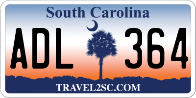 SC license plate ADL364