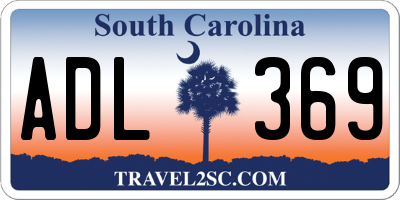 SC license plate ADL369