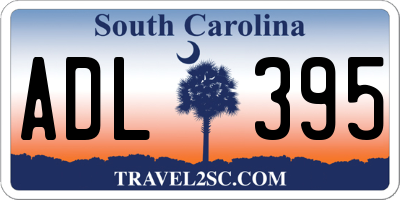 SC license plate ADL395