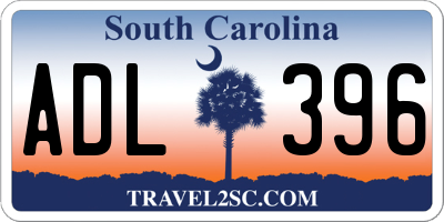SC license plate ADL396