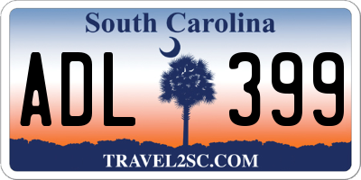 SC license plate ADL399