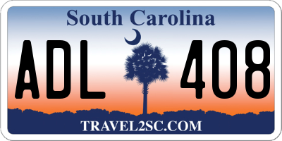 SC license plate ADL408