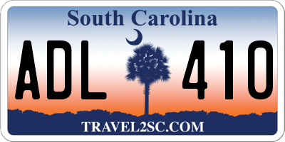 SC license plate ADL410