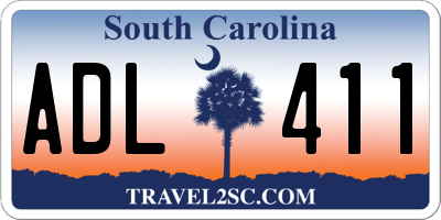 SC license plate ADL411