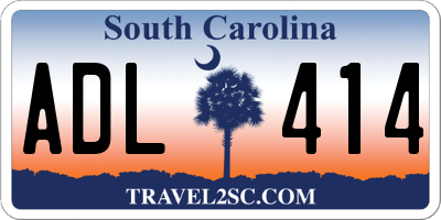 SC license plate ADL414