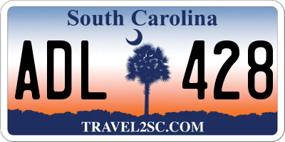 SC license plate ADL428