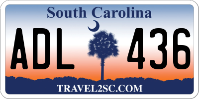 SC license plate ADL436