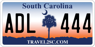 SC license plate ADL444