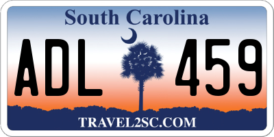 SC license plate ADL459