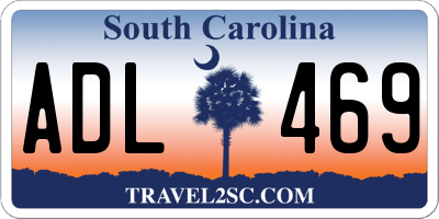 SC license plate ADL469