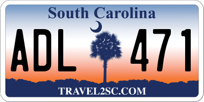 SC license plate ADL471