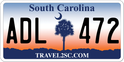 SC license plate ADL472