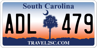 SC license plate ADL479