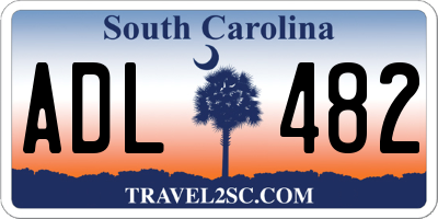 SC license plate ADL482