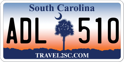 SC license plate ADL510