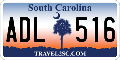 SC license plate ADL516
