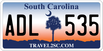 SC license plate ADL535
