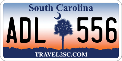 SC license plate ADL556
