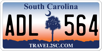 SC license plate ADL564