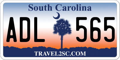 SC license plate ADL565
