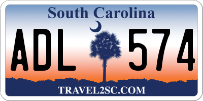 SC license plate ADL574