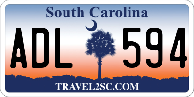 SC license plate ADL594