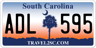 SC license plate ADL595