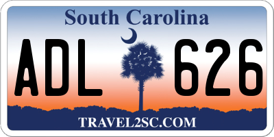 SC license plate ADL626