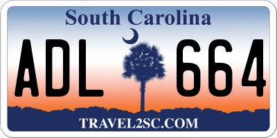 SC license plate ADL664