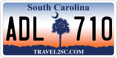 SC license plate ADL710
