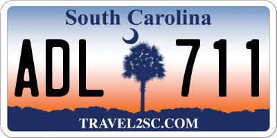 SC license plate ADL711