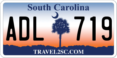 SC license plate ADL719