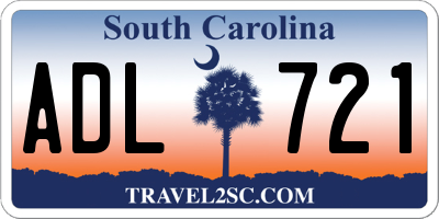 SC license plate ADL721