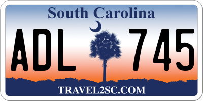 SC license plate ADL745
