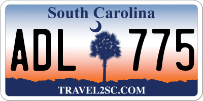 SC license plate ADL775