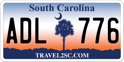 SC license plate ADL776