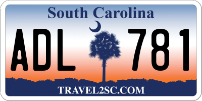 SC license plate ADL781