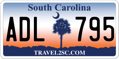 SC license plate ADL795