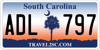 SC license plate ADL797