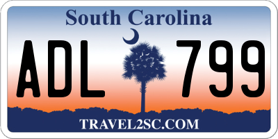 SC license plate ADL799