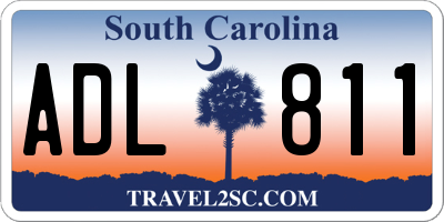 SC license plate ADL811