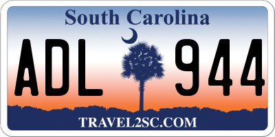 SC license plate ADL944