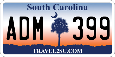 SC license plate ADM399