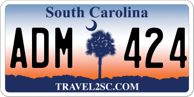 SC license plate ADM424