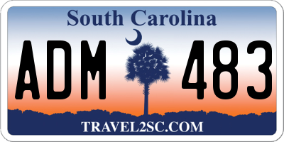 SC license plate ADM483