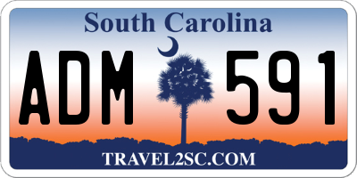 SC license plate ADM591