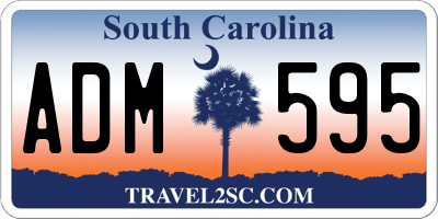 SC license plate ADM595