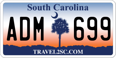 SC license plate ADM699